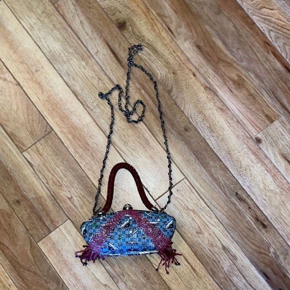 Mary Frances beaded shoulder or handle bag